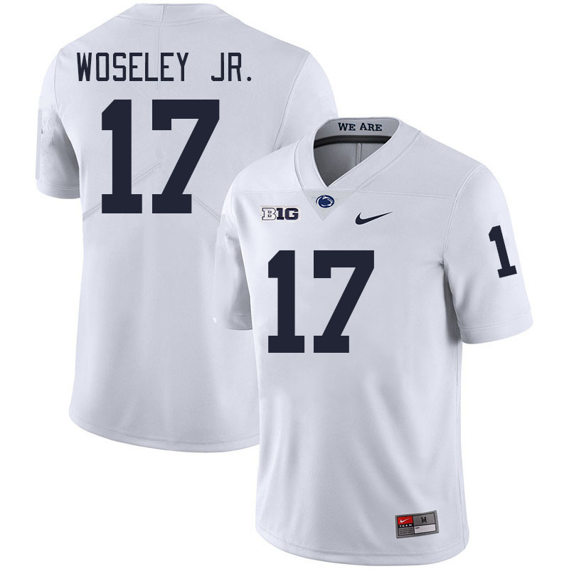 Men #17 Kenny Woseley Jr. Penn State Nittany Lions College Football Jerseys Stitched-White